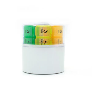 Elongated Portable Medication Reminder Box