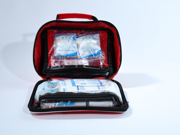 Borsa di pronto soccorso in nylon rosso - immagine 3